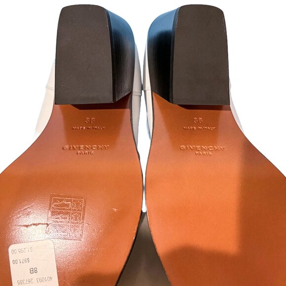 Brand New Givenchy Color Block Black and White Leather Cowboy Boots - Picture 12 of 14